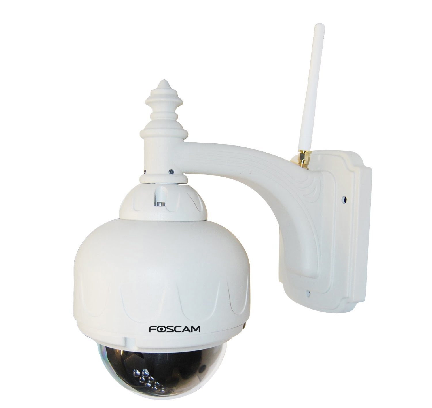 Webcam Foscam FI8919W Dome IP WiFi motorisée Jour/Nuit Blanc