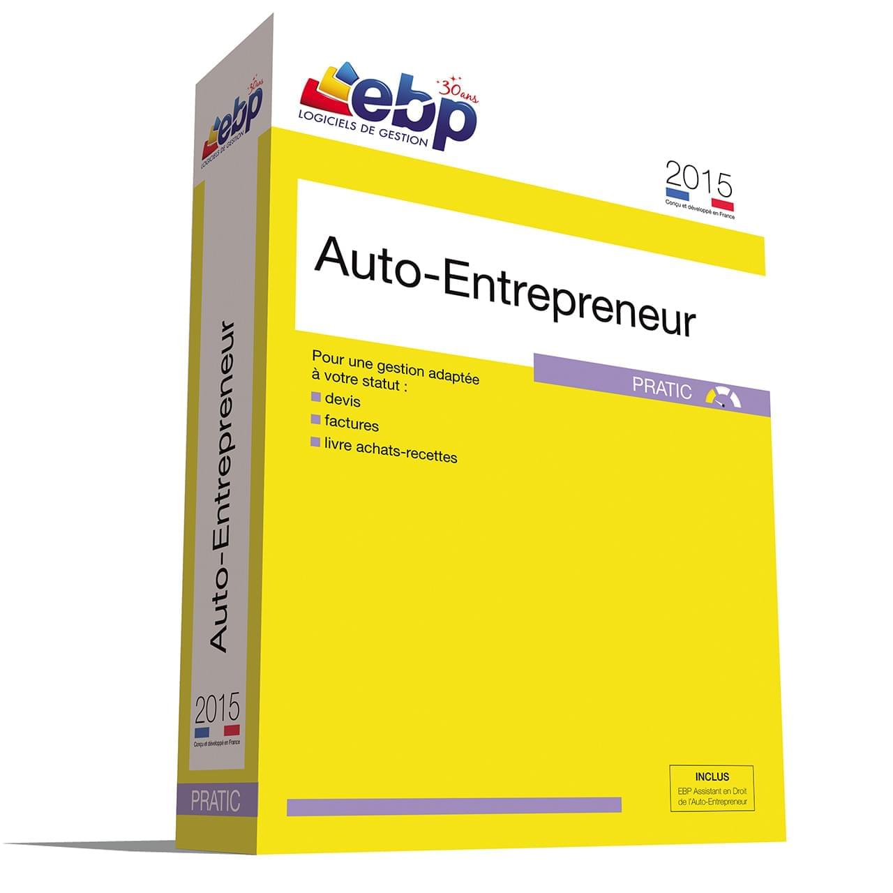 Logiciel application EBP Auto-Entrepreneur Pratic 2015