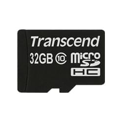 Carte mémoire Transcend Micro SDHC 32Go TS32GUSDHC10 class 10 + Adapt