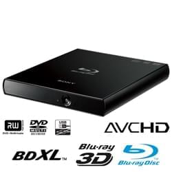 Graveur Sony Externe Slim BDX-S600U Noir - BD-R/BD-RE 6x USB2