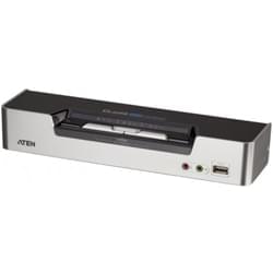 Boîtier de partage Aten KVM 2 ports- DVI/USB2.0/Audio - CS1642