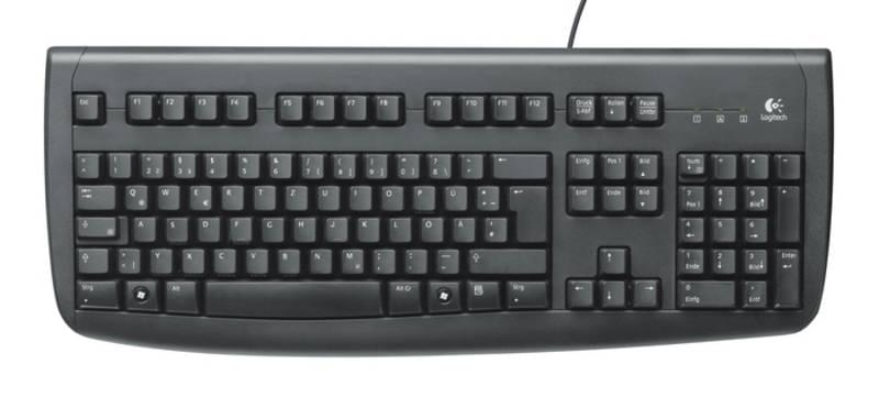 Clavier PC Logitech Deluxe 250 Keyboard Black PS2 OEM