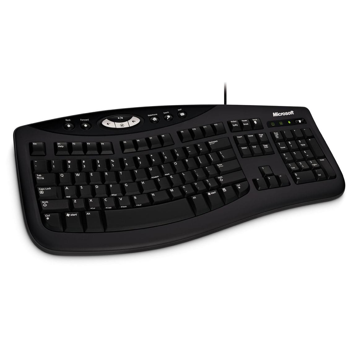 Clavier PC Microsoft Comfort Curve Keyboard 2000 USB OEM