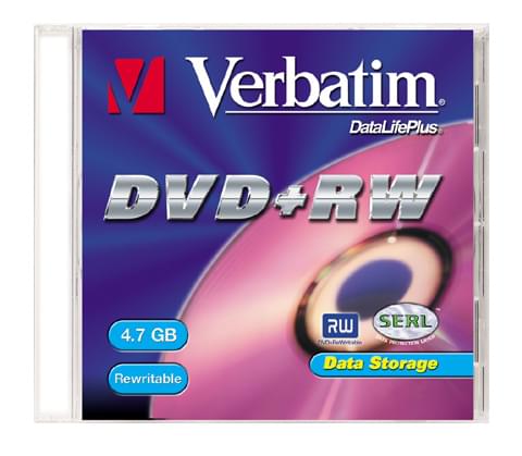 Consommable stockage Verbatim DVD+RW Vierge 4.7Go