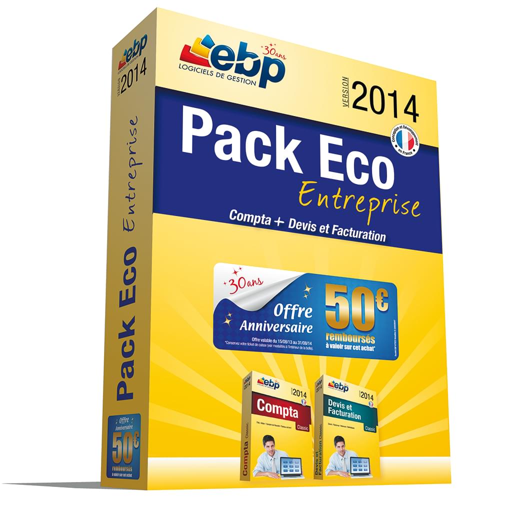 Logiciel application EBP Pack Eco Entreprise 2014
