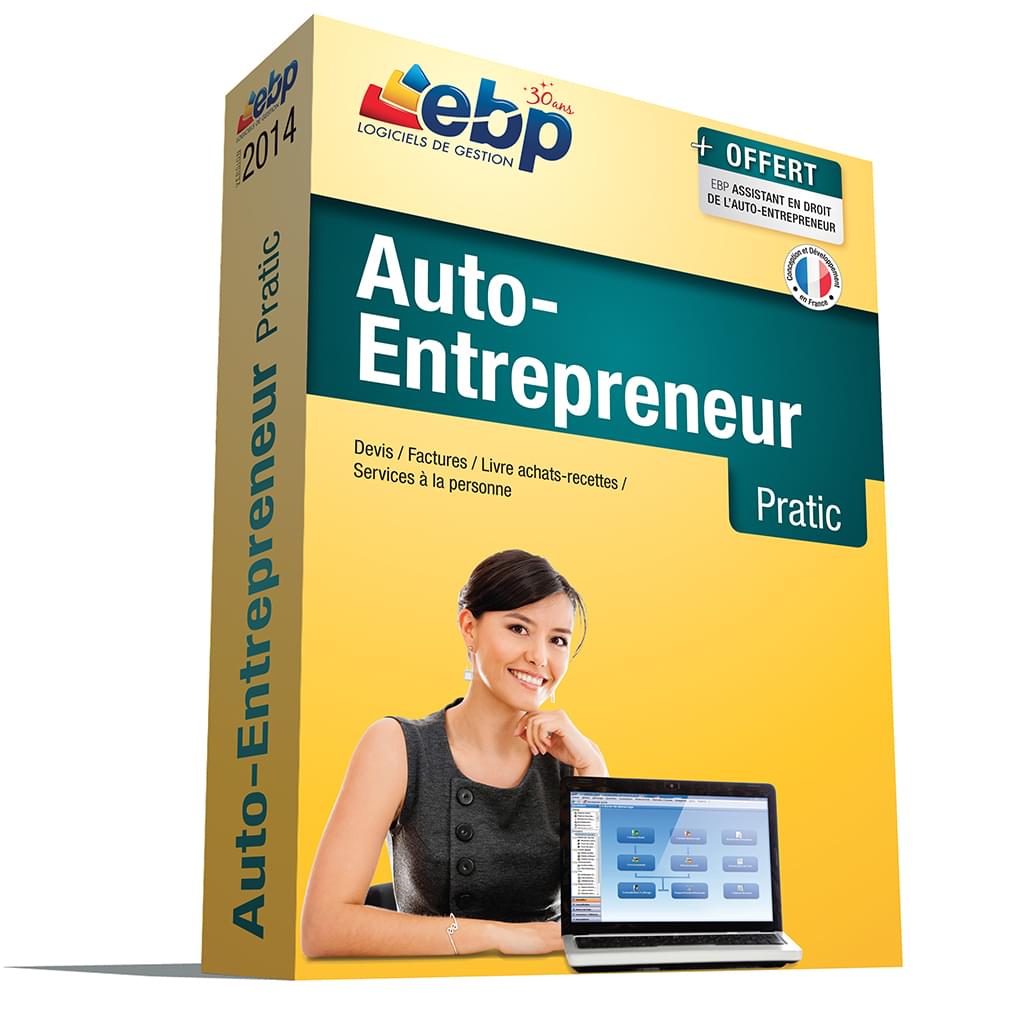 Logiciel application EBP Auto-Entrepreneur Pratic 2014