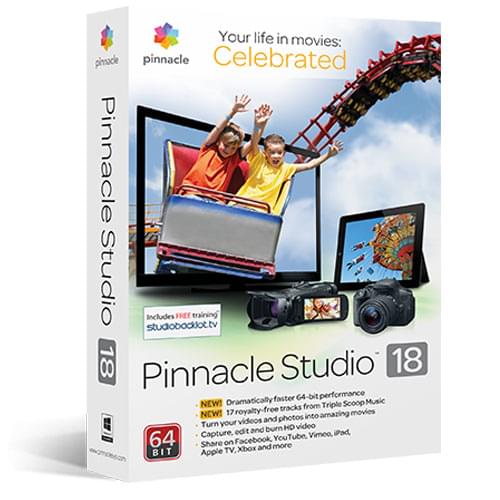 Logiciel application Pinnacle Studio 18