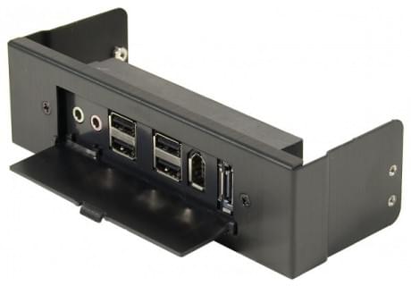 Hub Cybertek 4 ports USB2+1 FireWire+Audio+eSATA  interne Noir