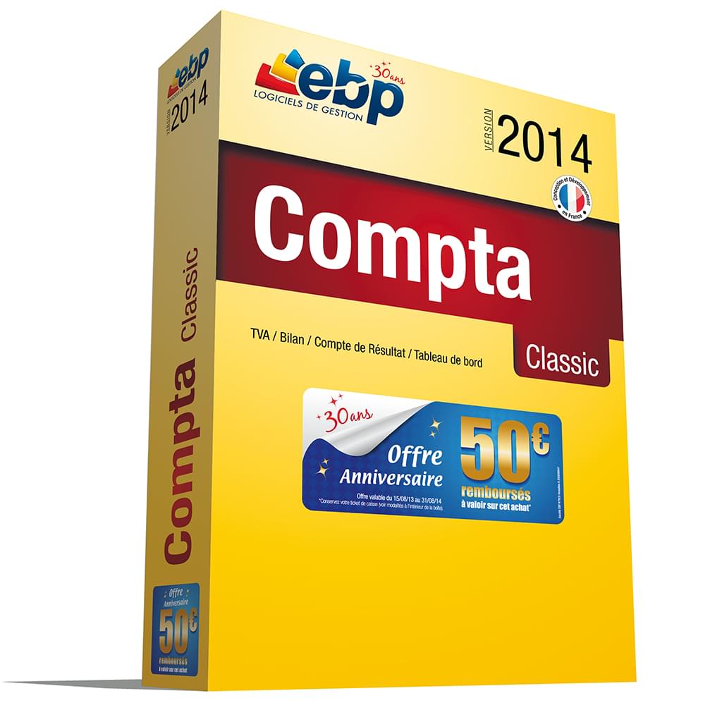 Logiciel application EBP Compta Classic 2014
