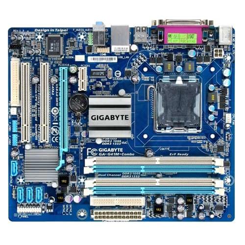 Carte mère Gigabyte G41M-COMBO - G41/SK775/DDR2+DDR3/PCI-E/mATX