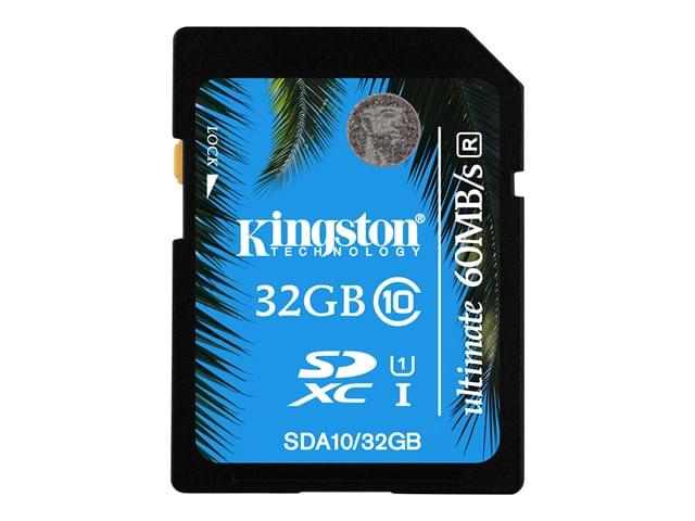 Carte mémoire Kingston SDHC 32Go Class 10 SDA10/32GB