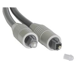 Connectique Audio-Vidéo No Name Câble Optique Toslink S/PDIF 1.5m embout "Rond"