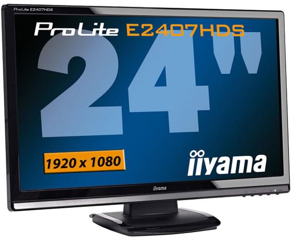 Ecran PC Iiyama PLE2407HDS-B1 - 24"/Wide/Full HD/HDMI/2ms/HP/Black