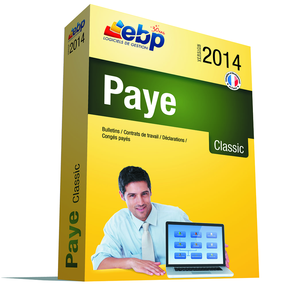Logiciel application EBP Paye Classic OL 2014