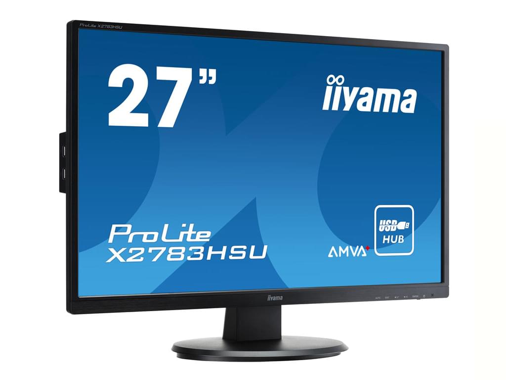 Ecran PC Iiyama X2783HSU-B1 - 27" AMVA+/4ms/FHD/HDMI/USB/Black