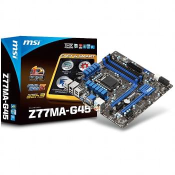 Carte mère MSI Z77MA-G45 - Z77/SK1155/DDR3/VGA/micro ATX