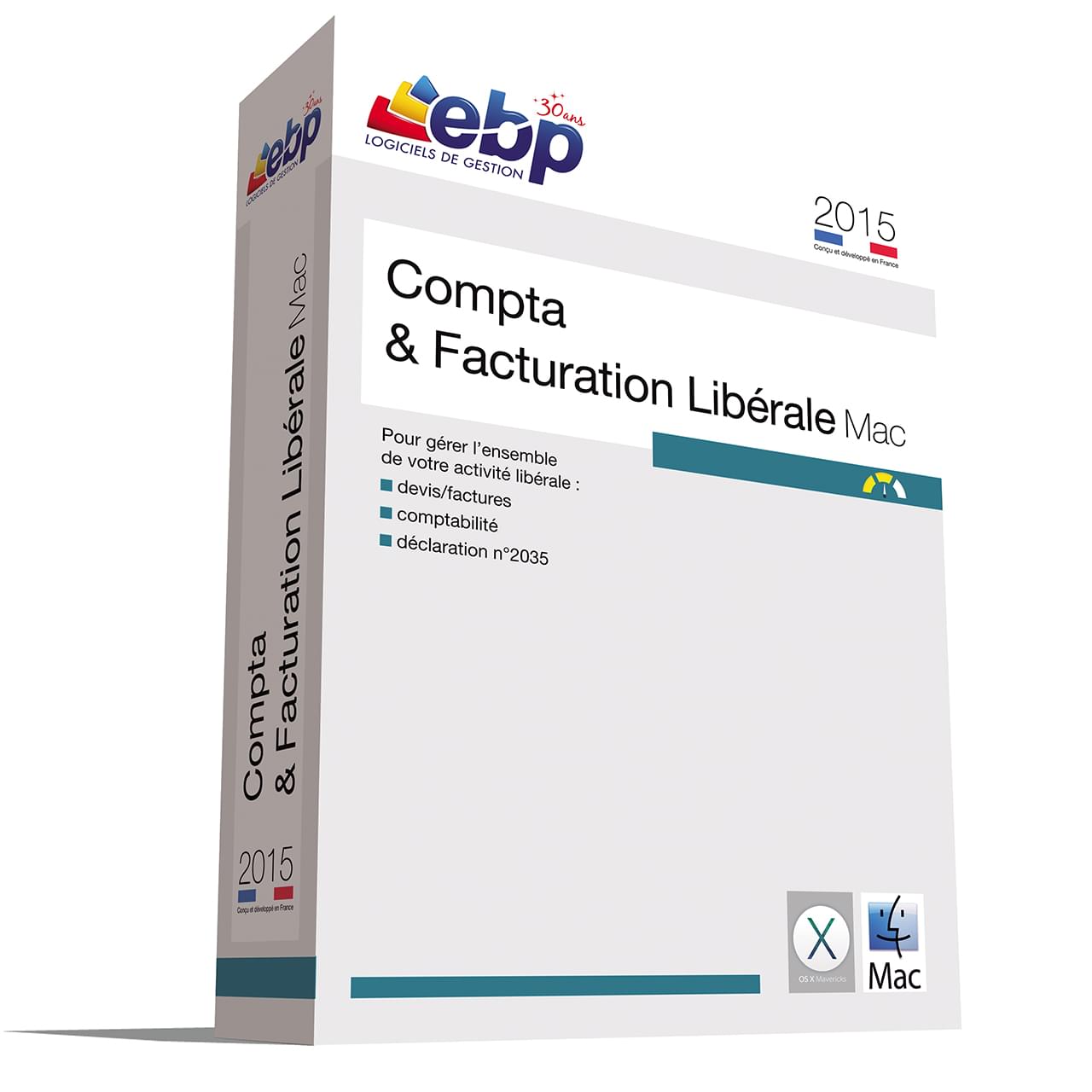 Logiciel application EBP Compta & Facturation Libérale MAC 2015