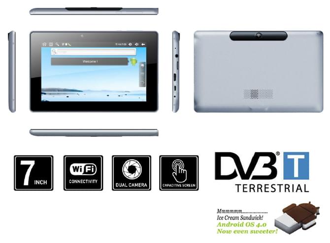 Tablette tactile Art View AT7D-TE25DA - 4Go/Tuner TNT/7"/ICS