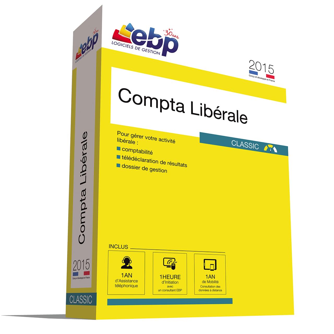 Logiciel application EBP Compta Libérale Classic OL 2015 + VIP