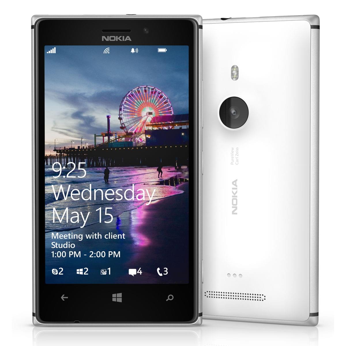 Téléphonie Nokia Lumia 925 Blanc - 16Go/4G/4.5"/WPhone