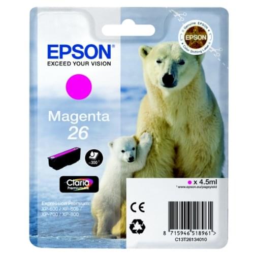Consommable imprimante Epson Cartouche d'encre Magenta 26 - T2613