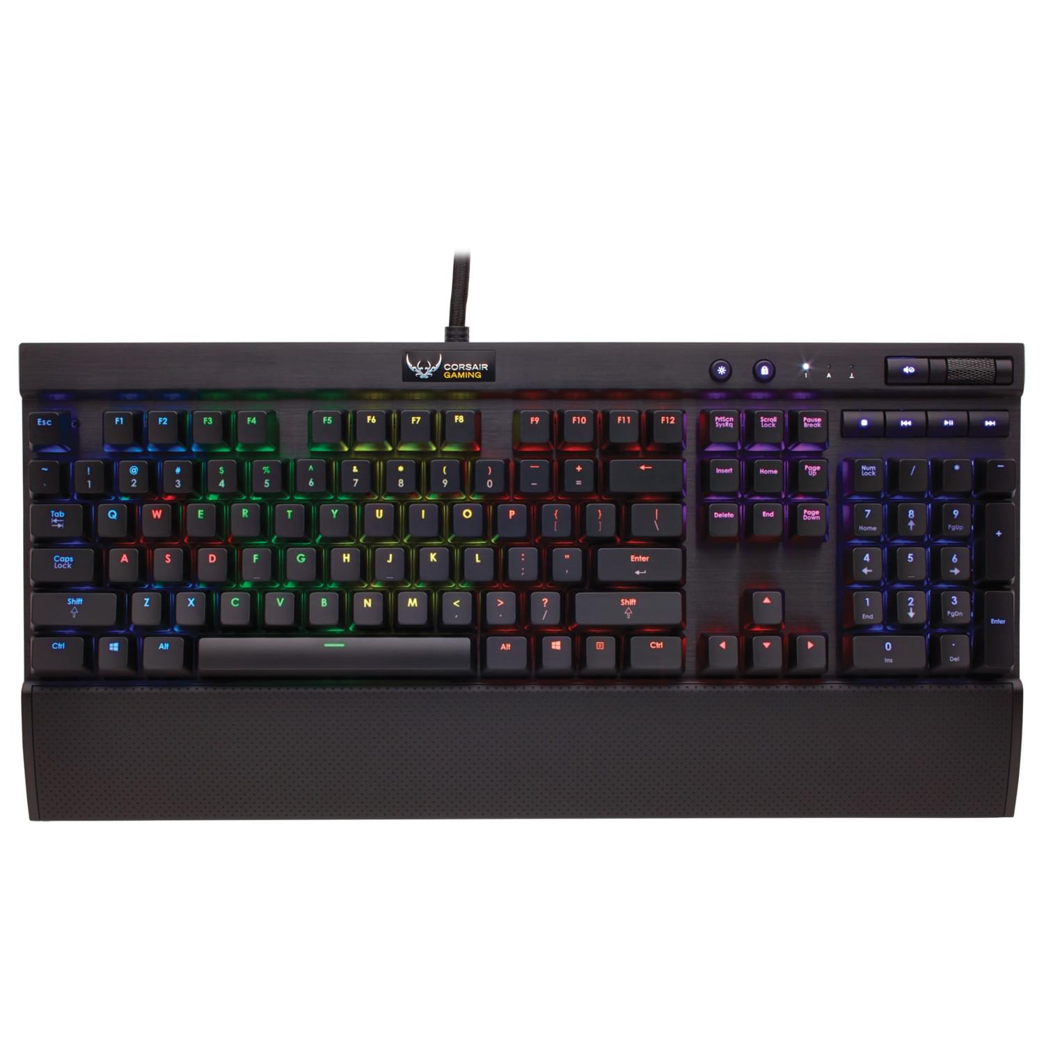 Clavier PC Corsair Gaming K70 RGB LED Mechanical Keyboard MX RED