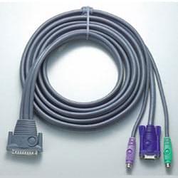 Connectique PC Cybertek Câble pieuvre clav/ecran/souris PS2 pour CS128A 3m