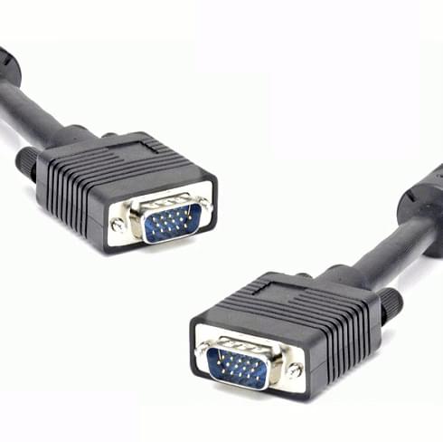 Connectique PC DUST Câble SVGA M/M Blindé et Ferrite - 5m