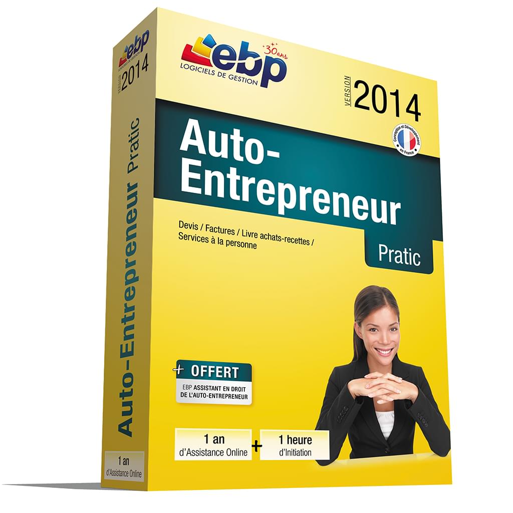 Logiciel application EBP Auto-Entrepreneur Pratic 2014 + Services VIP