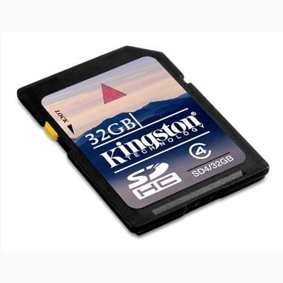 Carte mémoire Kingston SDHC 32Go SDHC-Card Class 4 SD4/32GB