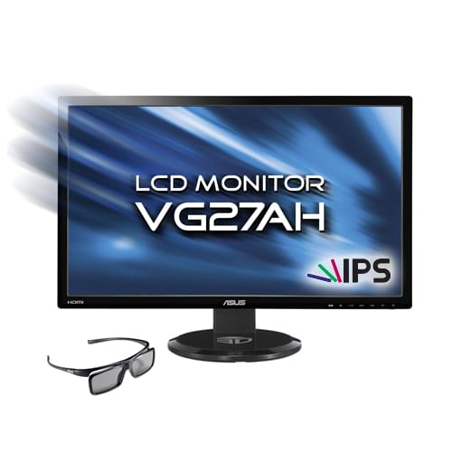 Ecran PC Asus VG27AH - 27" IPS LED/3D/Wide/5ms/HDMI/FHD/HP/Noir