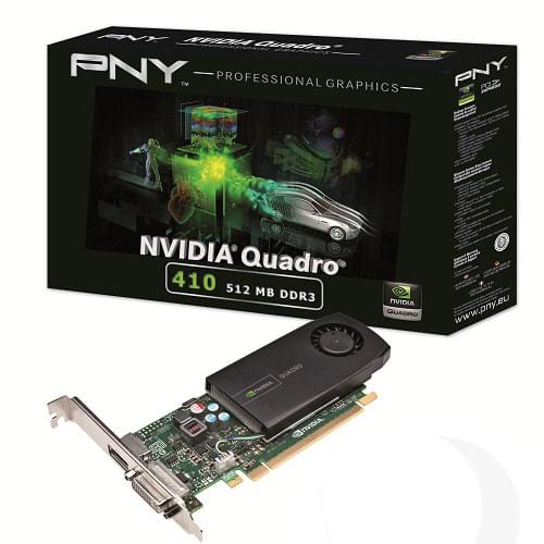 Carte graphique NVidia Quadro 410 - 512Mo/DVI/DP/PCI-E