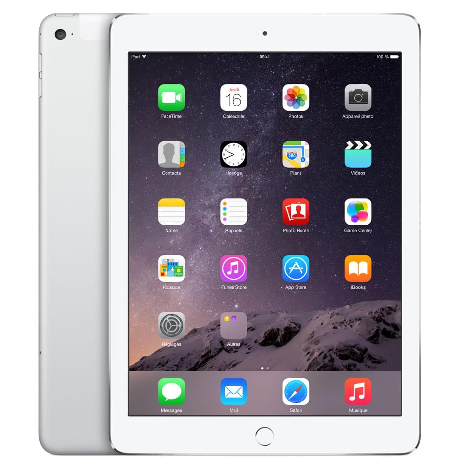 Tablette tactile Apple iPad Air 2 Argent 16Go WiFi+Cellular