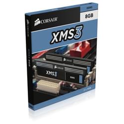 Mémoire Corsair CMX8GX3M2A2000C9 (2x4Go DDR3 PC16000)