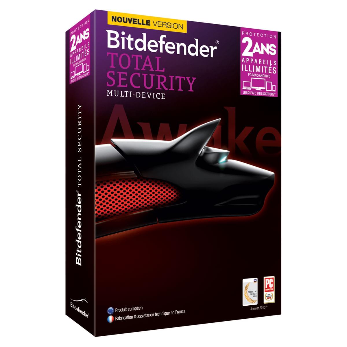 Logiciel sécurité Bitdefender Total Security 2014 - 2 Ans / Appareils illimités