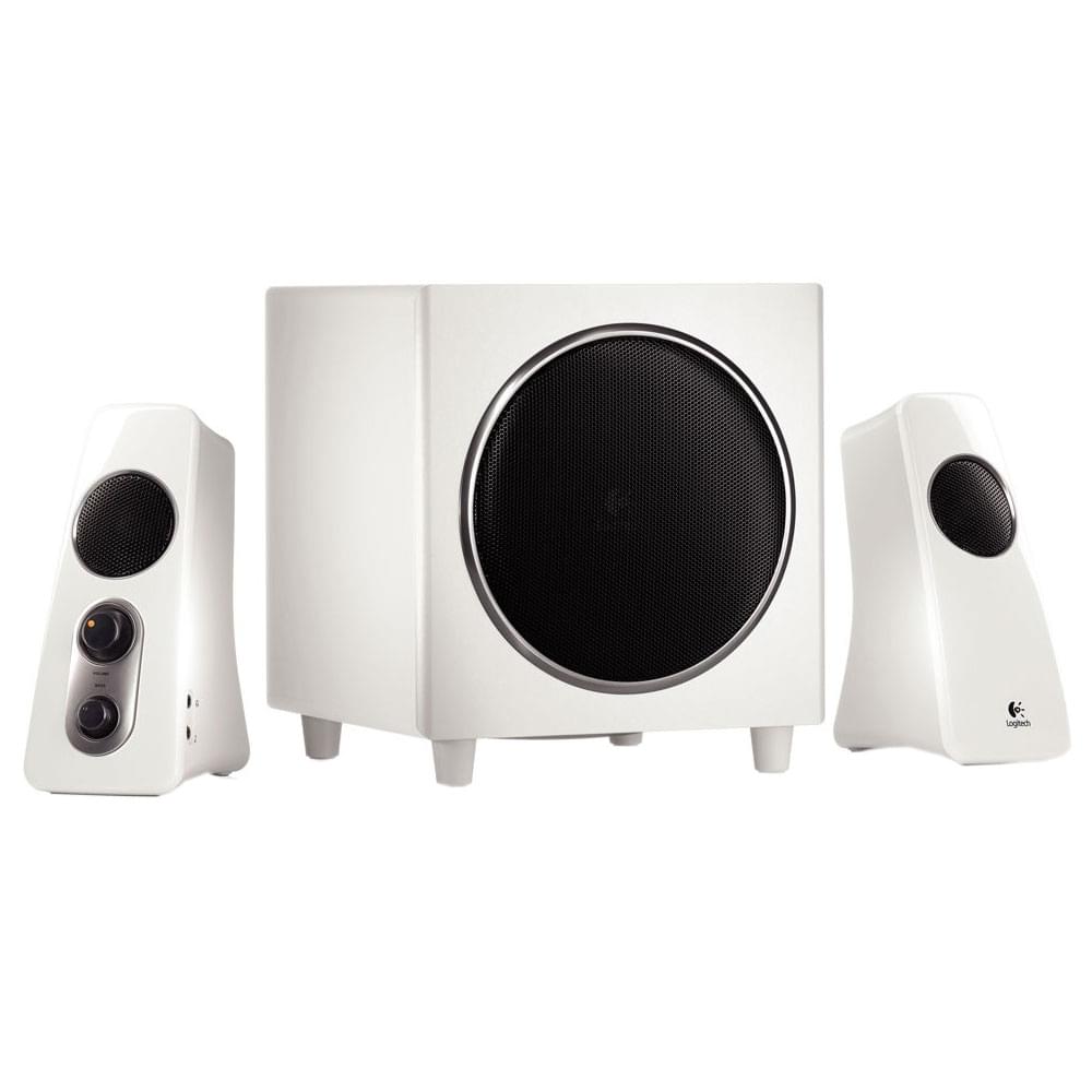 Enceinte PC Logitech Speaker System Z523 White 2HP+Caisson