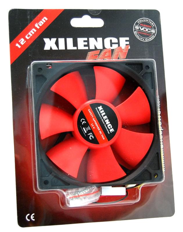 Ventilateur CPU Xilence Case Fan black/red COO-XPF120.R.PWM 21dB 12CM