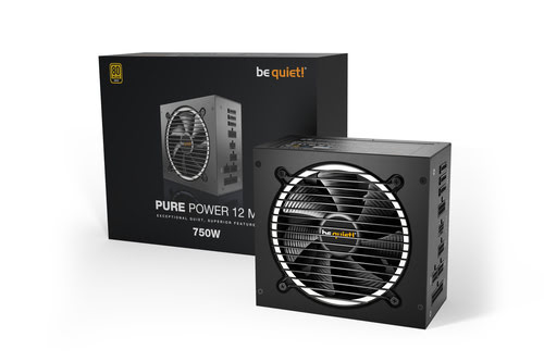 Alimentation Be Quiet!  ATX 750W - Pure Power 12 M 80+ Gold - BN343