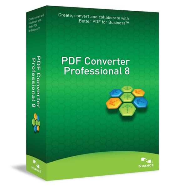 Logiciel application Nuance PDF Converter Professional