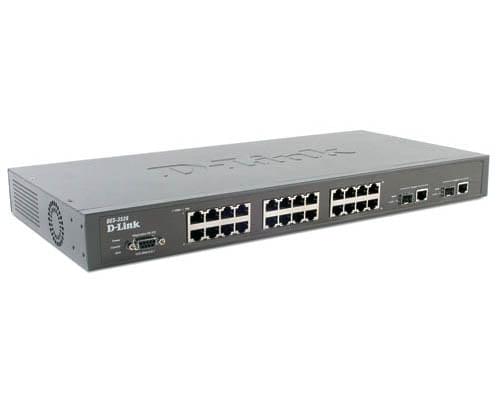 Switch D-Link 24 ports 10/100 + 2 ports 10/100/1000 DES-3526