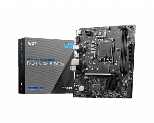 Carte mère MSI PRO H610M-E DDR4 - H610/LGA1700/DDR4/mATX