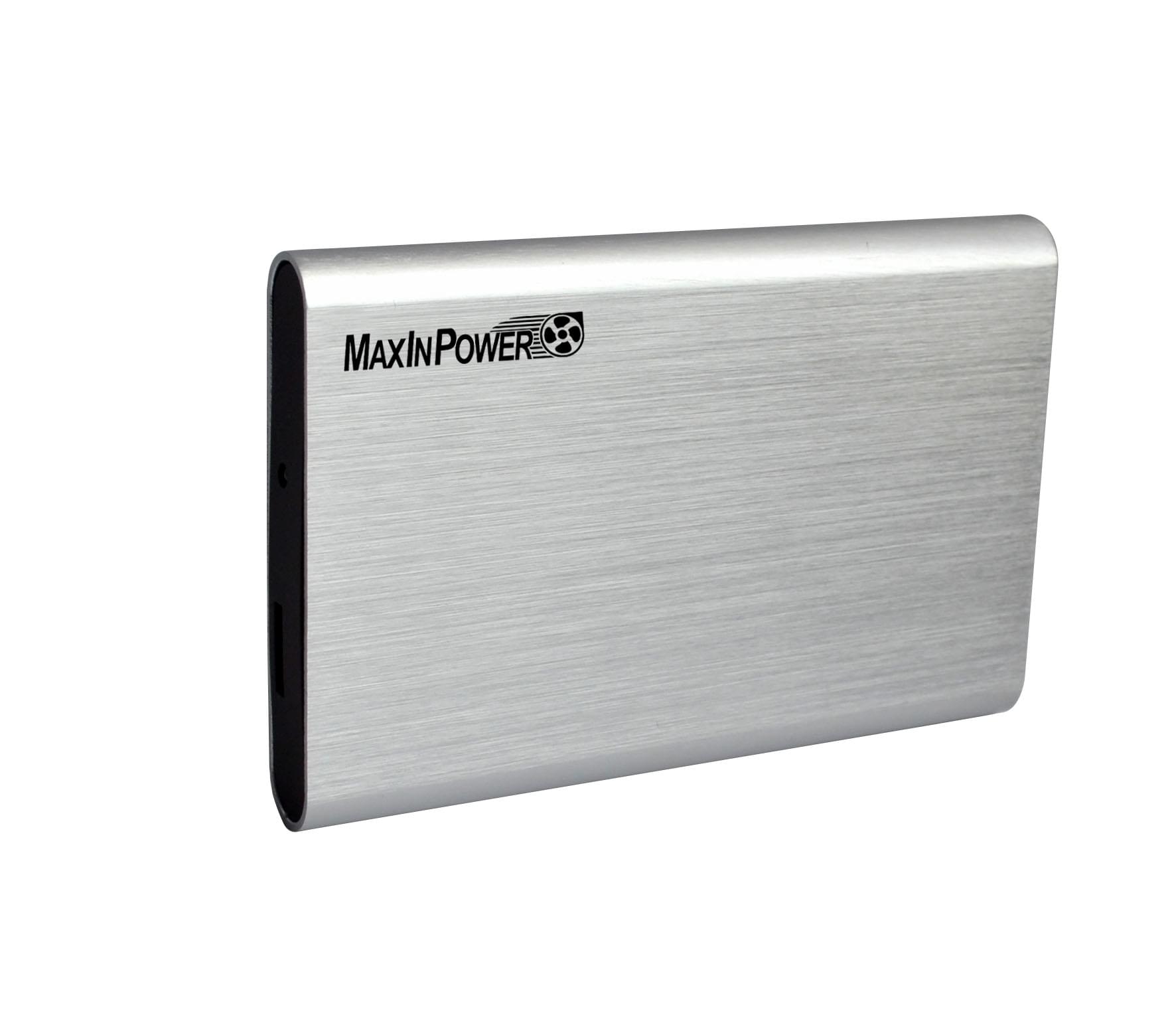 Boîtier externe MaxInPower USB3.0 pour DD 2'1/2 SATA Alu brossé - BEM25MUA1C9