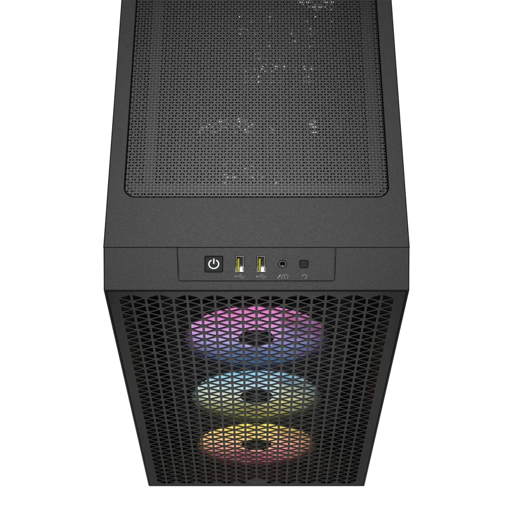 Boîtier PC Corsair 3000D Airflow RGB Noir - MT/Sans Alim/ATX