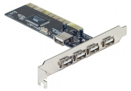 Carte contrôleur Cybertek PCI 5 ports USB2 (4 ports Ext + 1 Int)