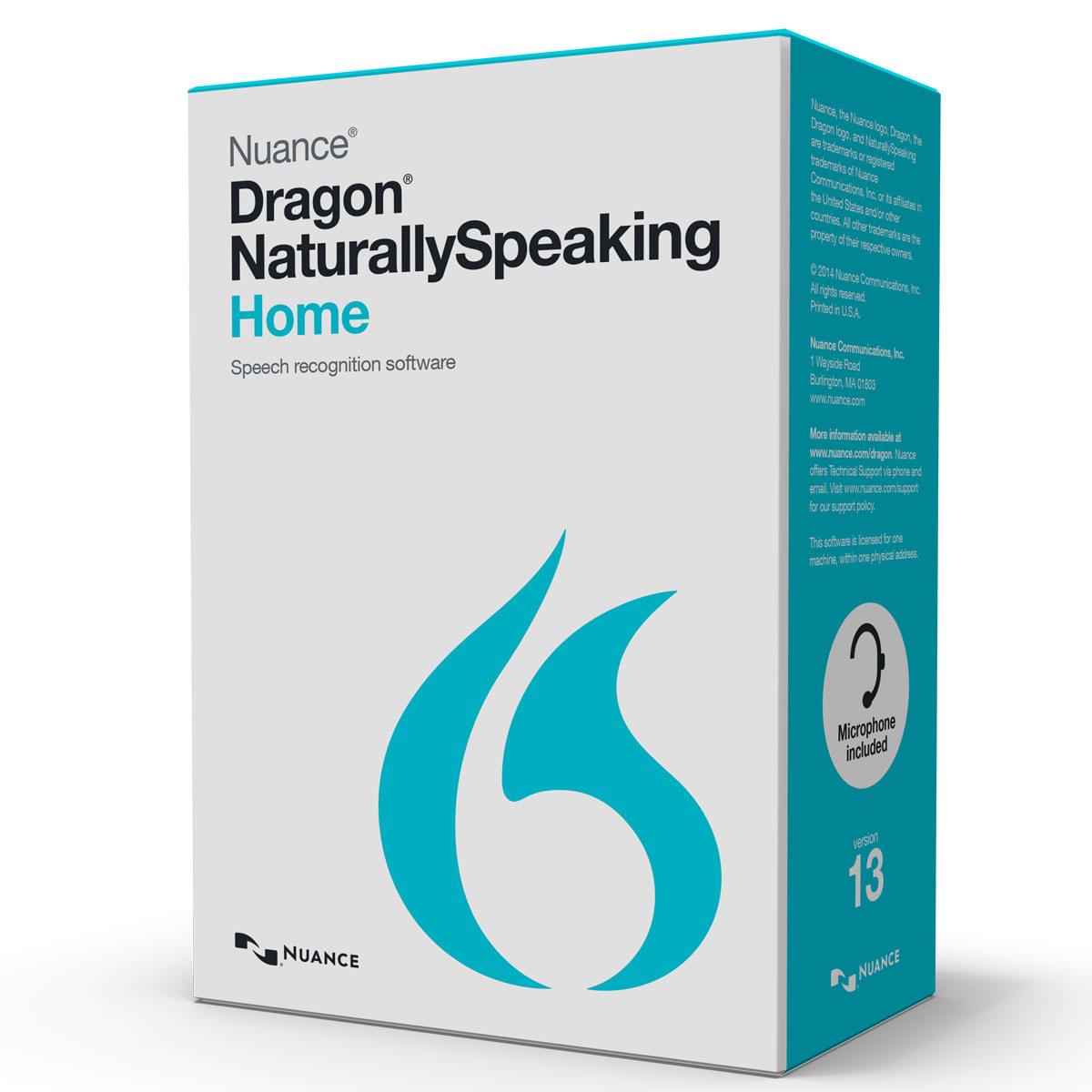 Logiciel application Nuance Dragon Naturally Speaking Home