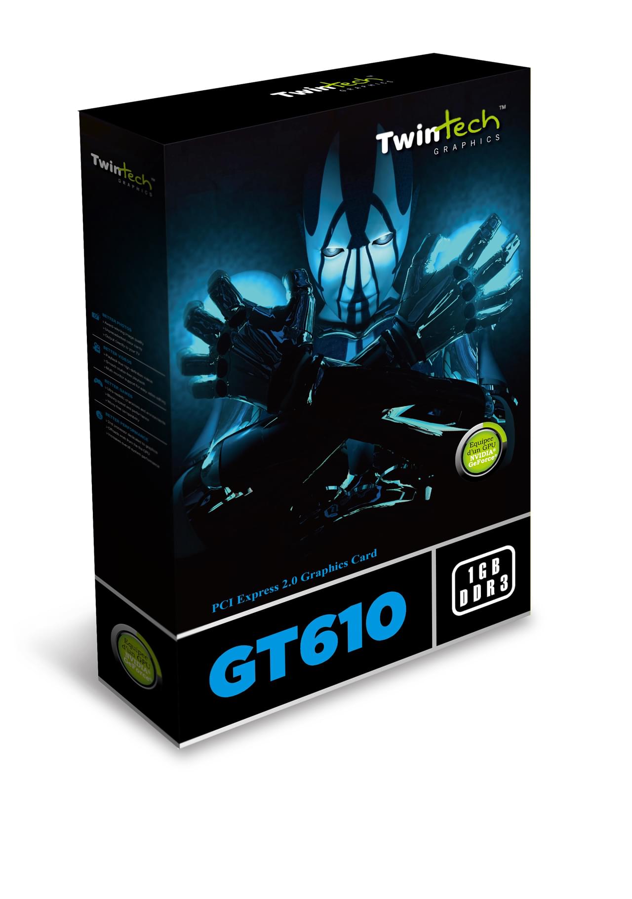 Carte graphique Twintech GF GT 610 - 2Go/DVI/HDMI/PCI-E