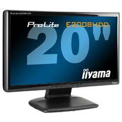 Moniteur Iiyama PLE2008HDD-B1 - 20"/Wide/2ms/Black