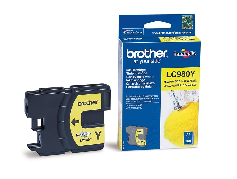 Consommable imprimante Brother Cartouche LC980Y Jaune