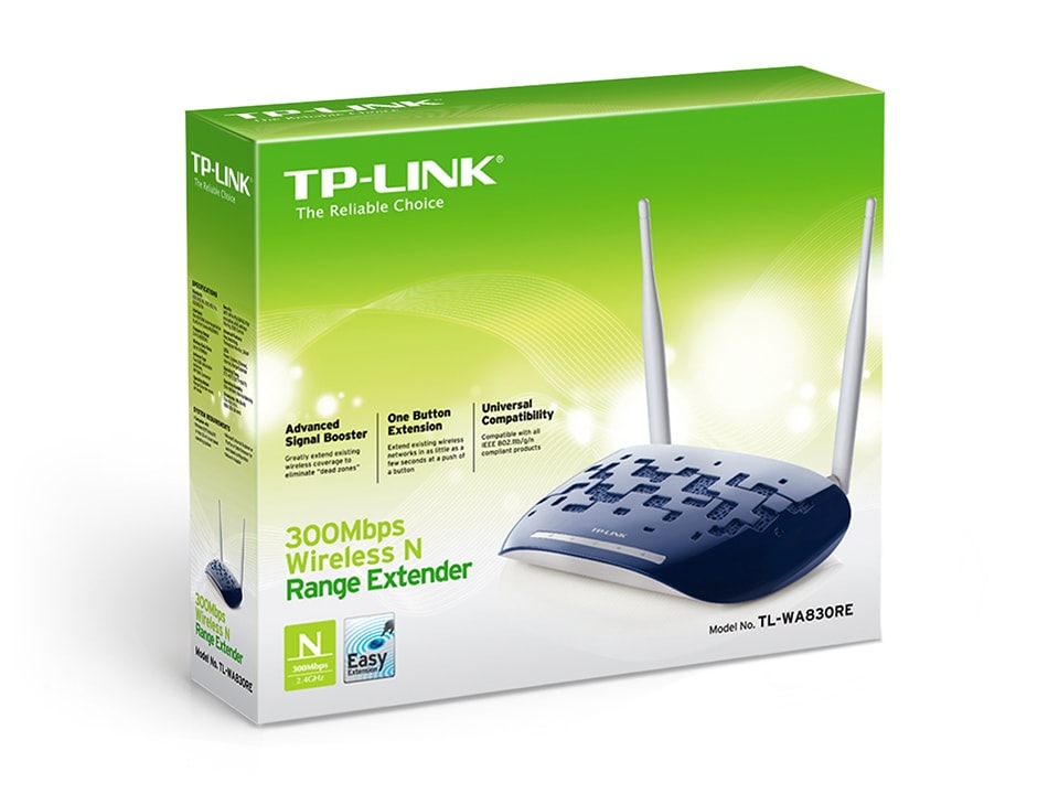 Point d'accès et Répéteur WiFi TP-Link TL-WA830RE - Répéteur WiFi N 300 Mbps