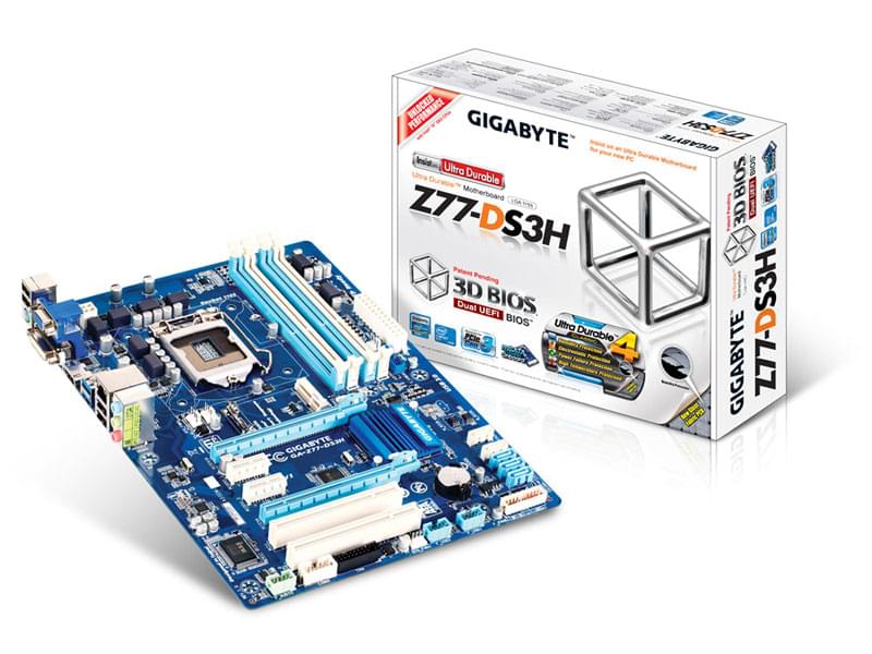 Carte mère Gigabyte Z77-DS3H - Z77/LGA1155/DDR3/PCI-E/ATX